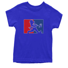 Batter Up Philly Baseball Phan Youth T-shirt Royal Blue
