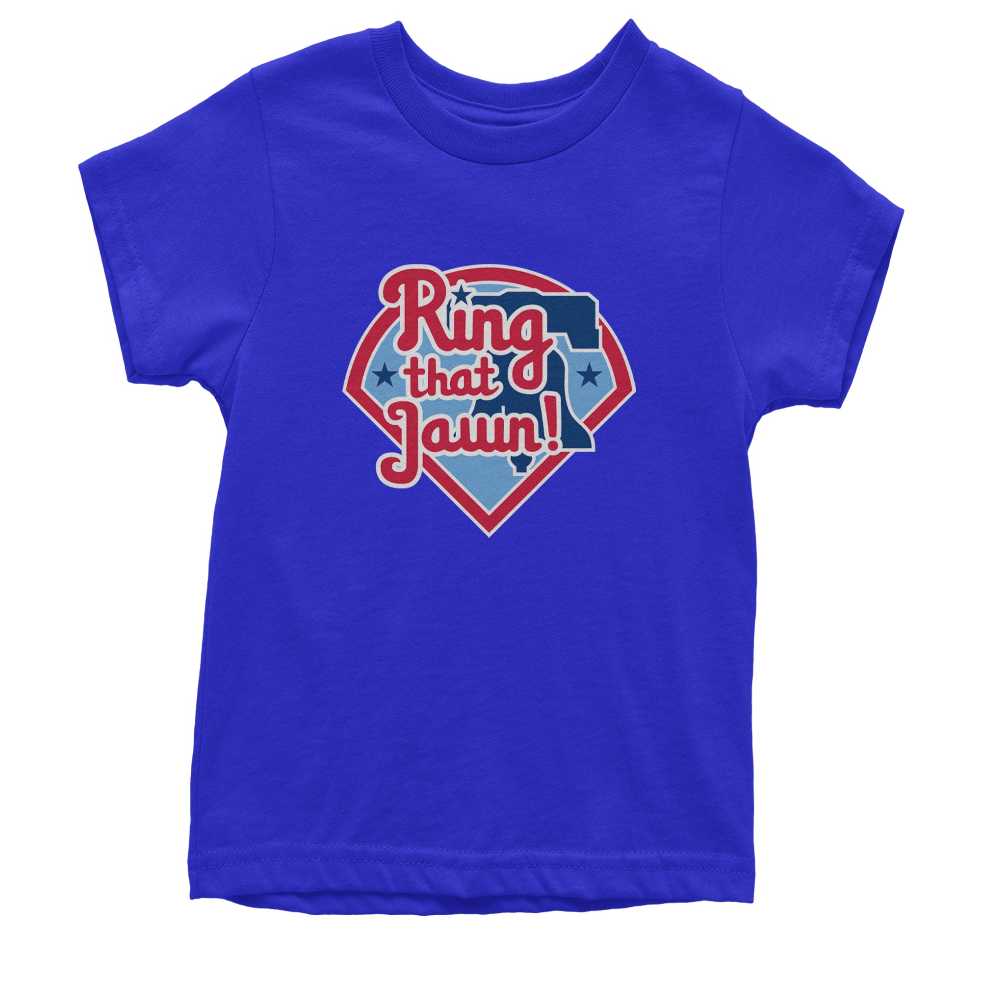 Ring That Jawn Philly Baseball Youth T-shirt Royal Blue