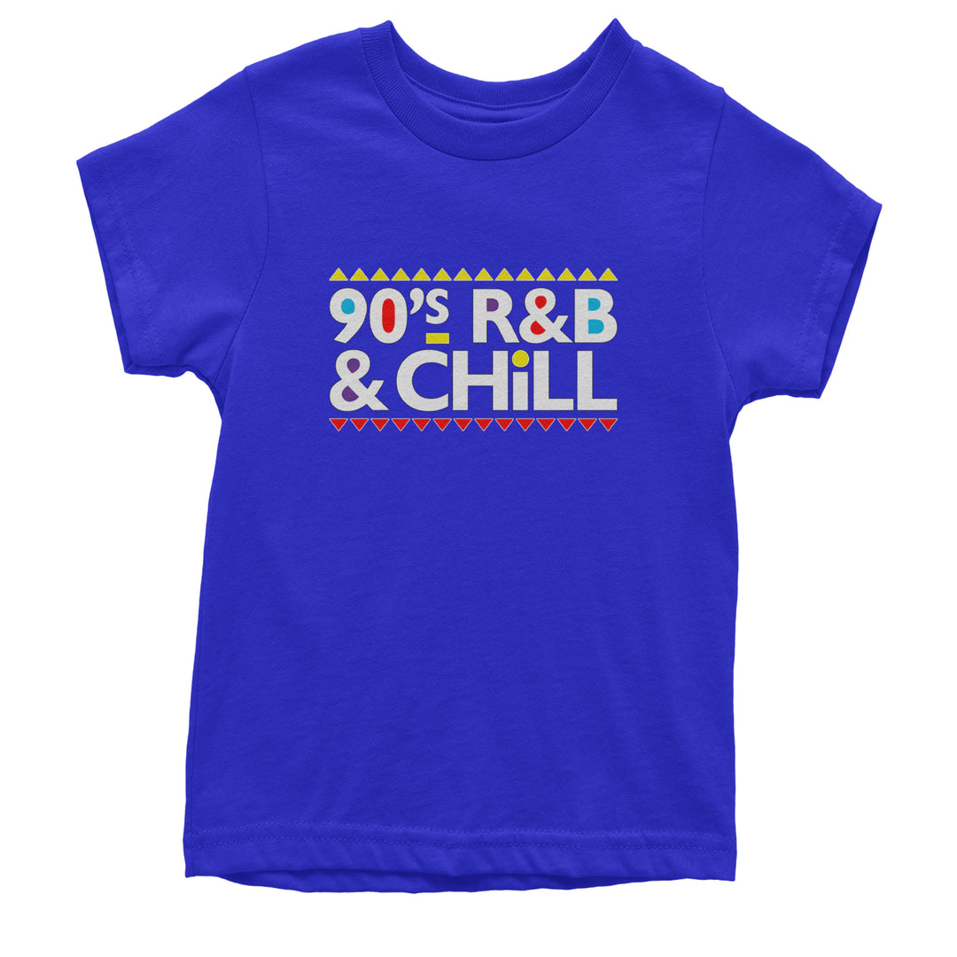90s R&B and Chill Retro Throwback Youth T-shirt Royal Blue