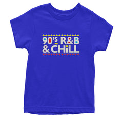 90s R&B and Chill Retro Throwback Youth T-shirt Royal Blue