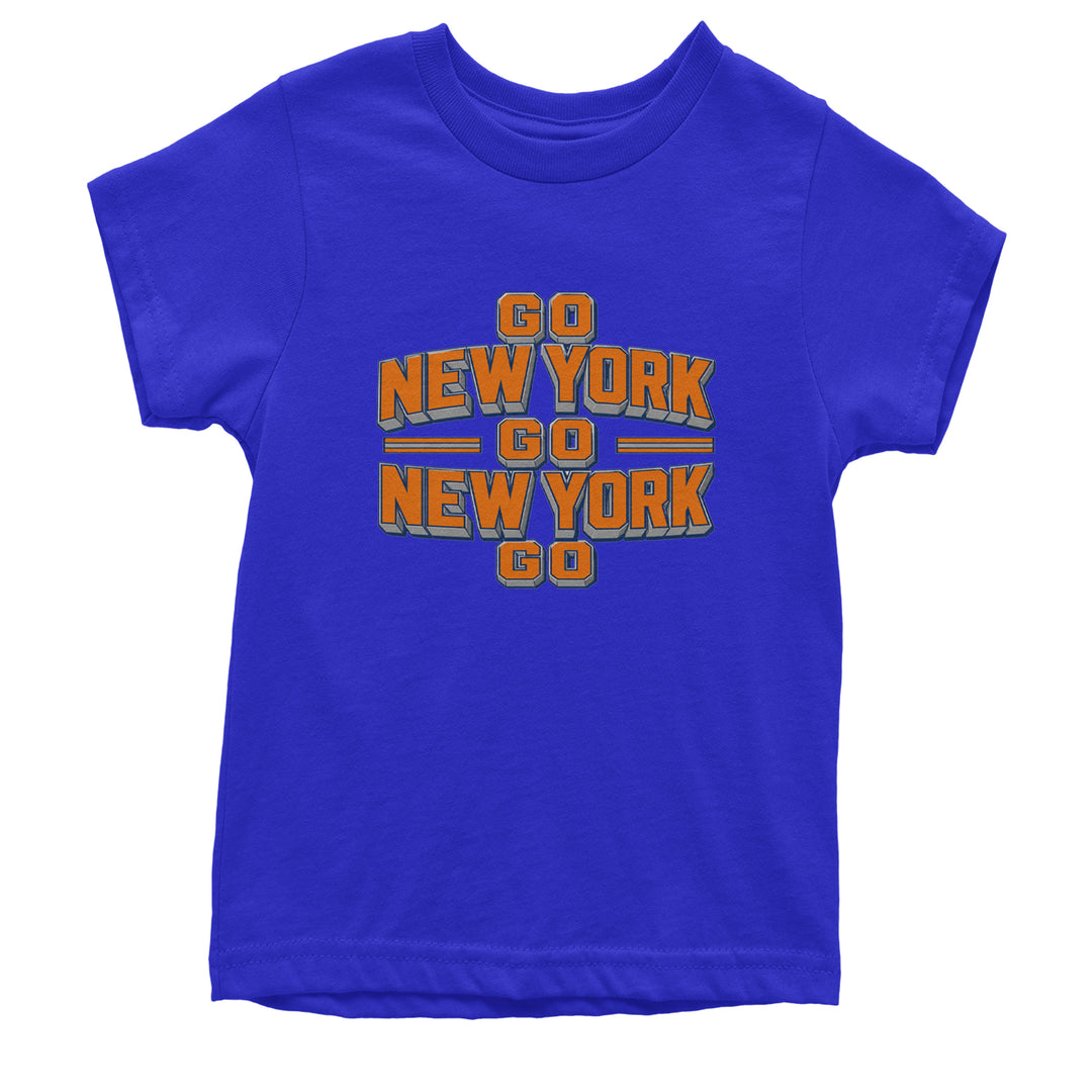 Go New York Go Basketball Youth T-shirt Royal Blue