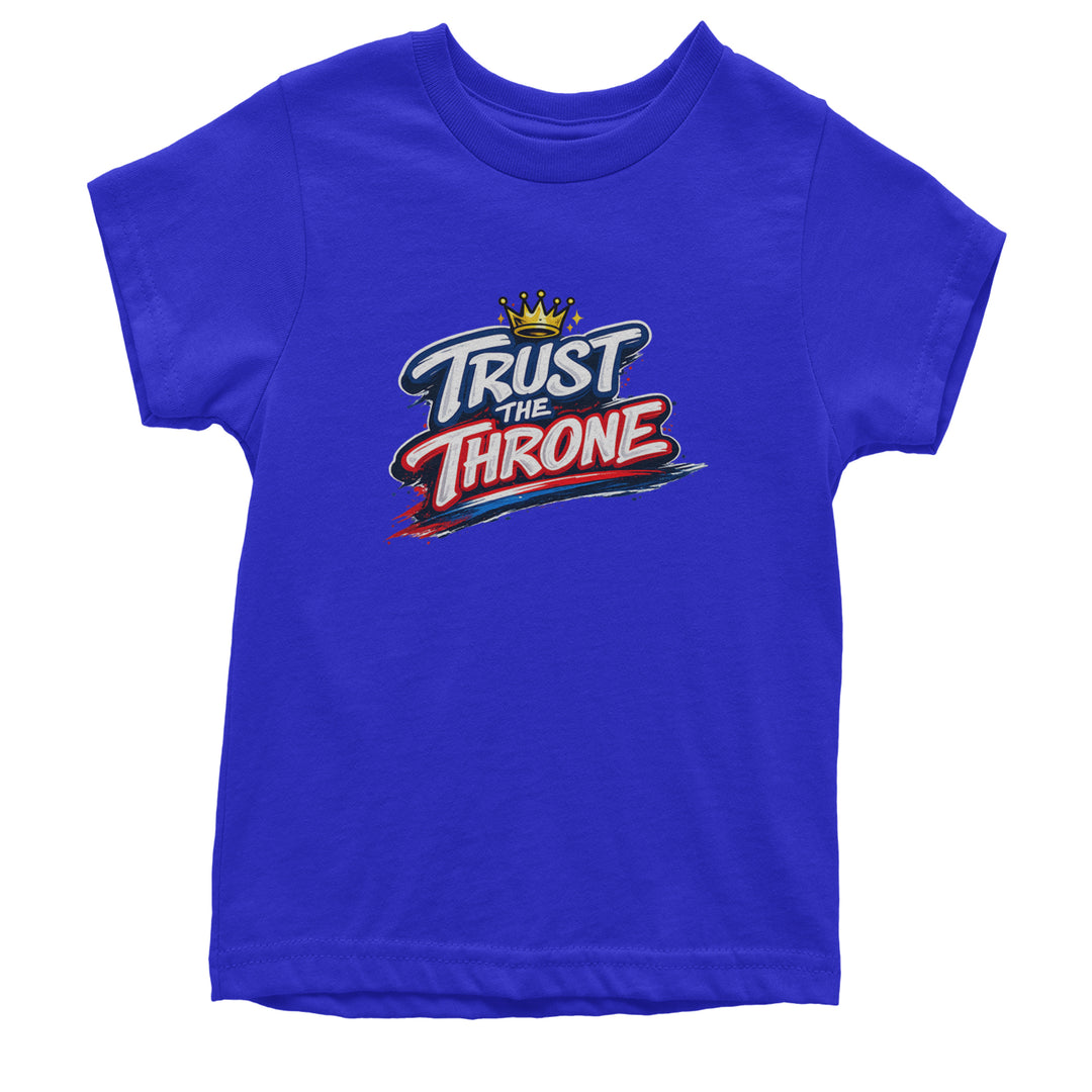 Trust The Throne Crown Philly Hoops Youth T-shirt Royal Blue