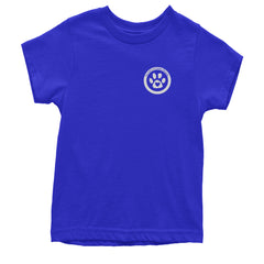 TLC To Love a Canine Dog Rescue White Youth T-shirt Royal Blue