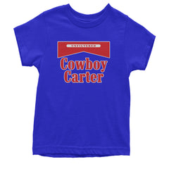 Cowboy Karter Country Act Two Youth T-shirt Royal Blue