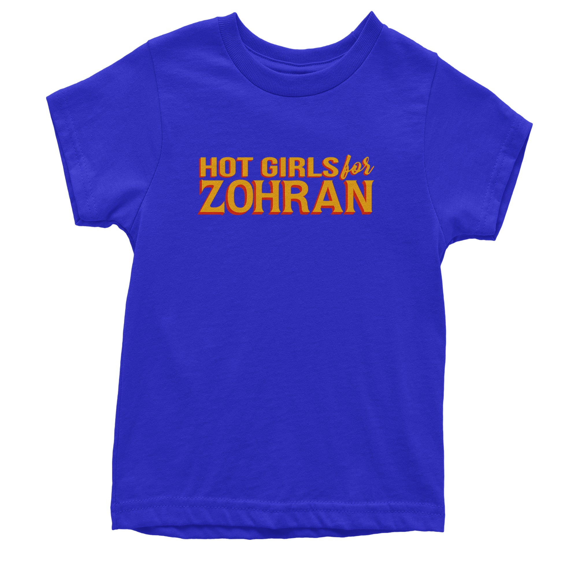 Hot Girls for Zohran Meme Youth T-shirt Royal Blue