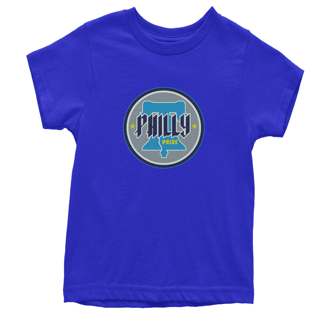 Philly Pride Liberty Bell Youth T-shirt Royal Blue
