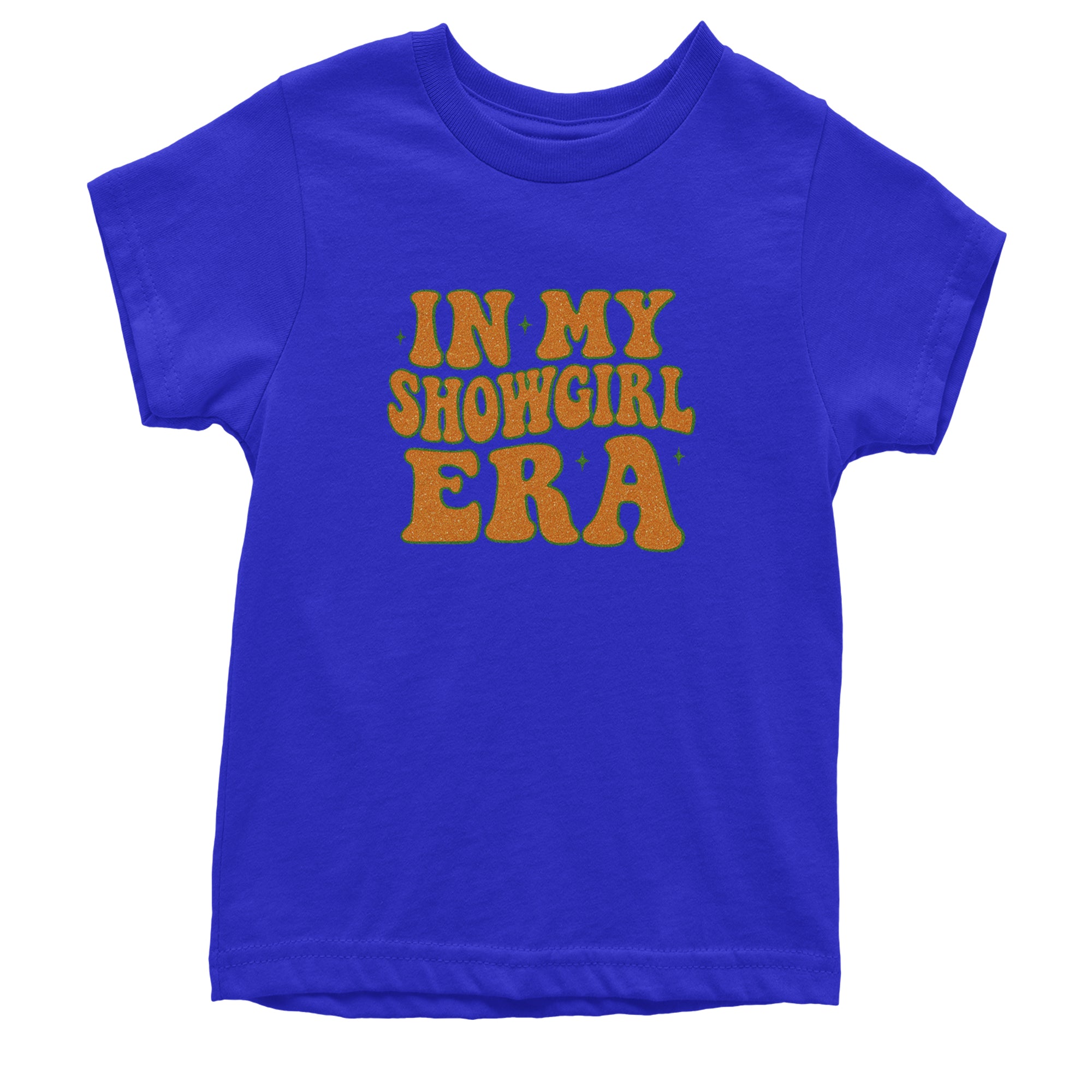 In My Showgirl Era Retro Youth T-shirt Royal Blue