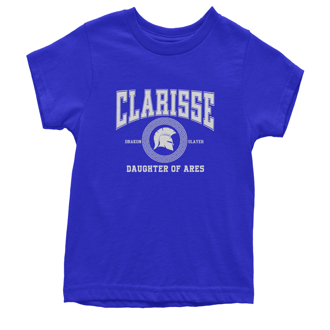 Clarisse Daughter of Ares Battle Ready Youth T-shirt Royal Blue