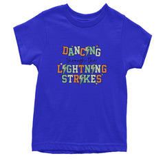 Dancing Through The Lightning Strikes Youth T-shirt Royal Blue