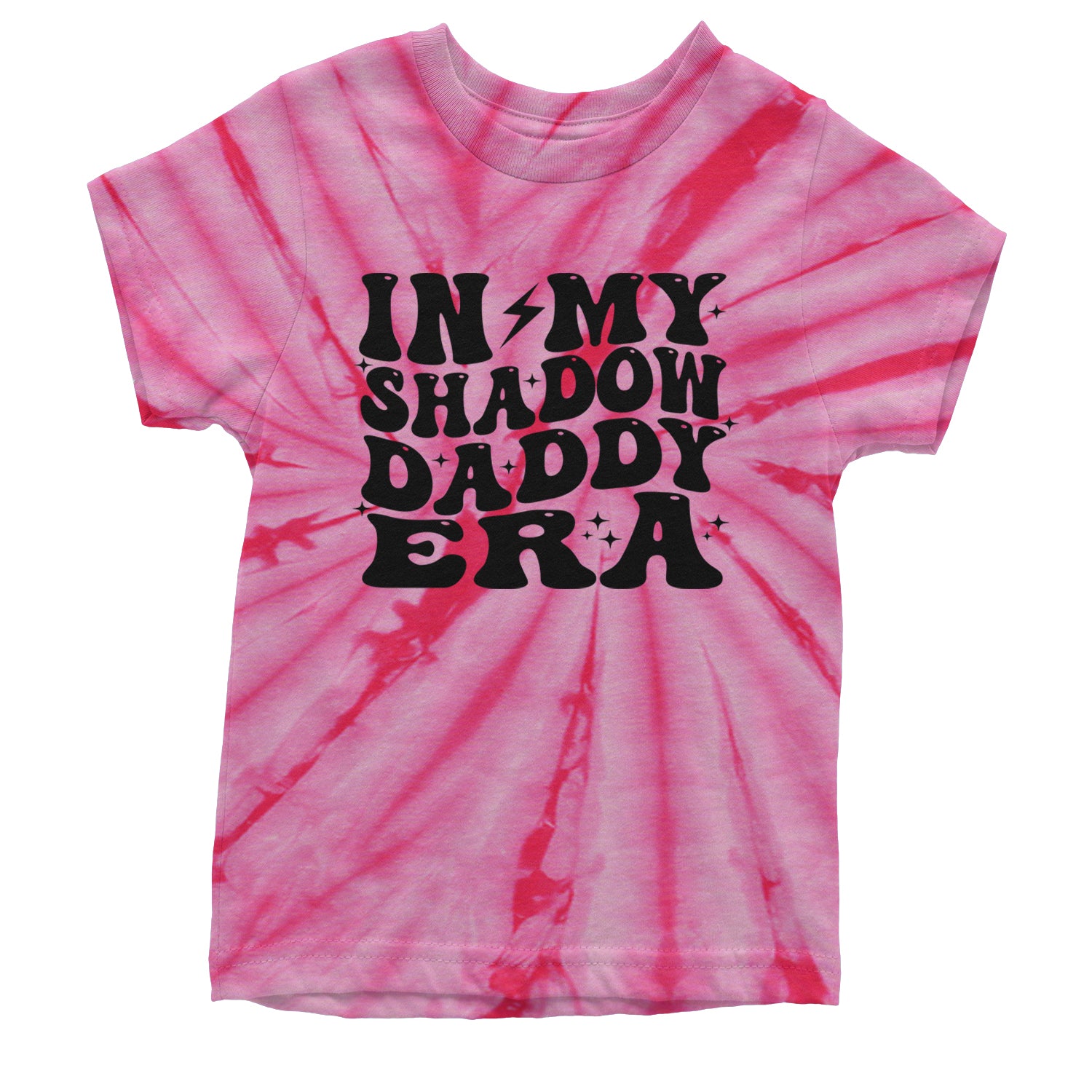 In My Shadow Daddy Era Romantasy Youth T-shirt Tie-Dye Spider Pink