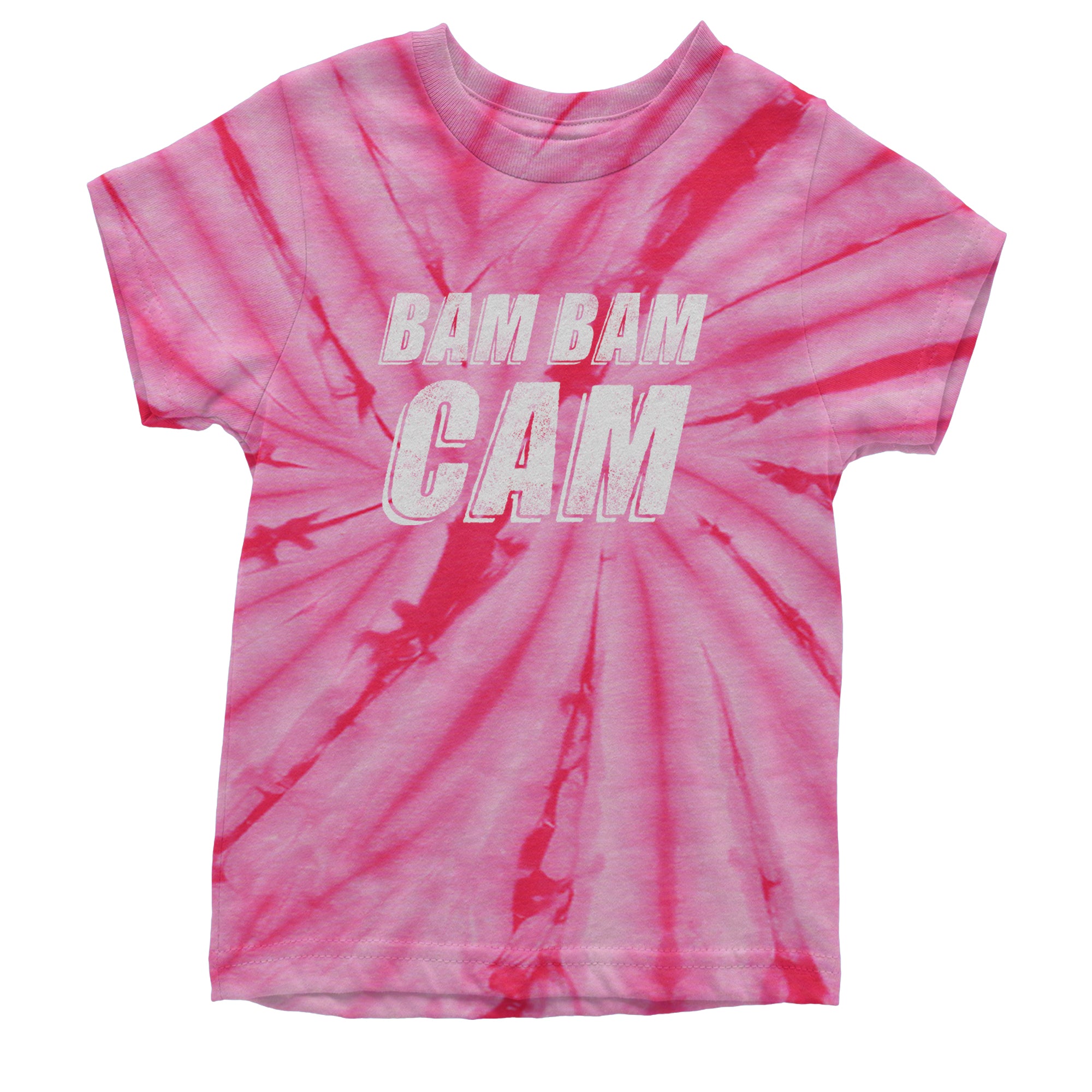 Bam Bam Cam Youth T-shirt Tie-Dye Spider Pink