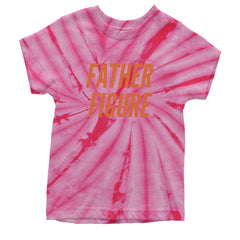 Father Figure Youth T-shirt Tie-Dye Spider Pink