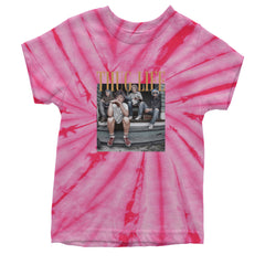 Golden Girls Thug Life Street Youth T-shirt Tie-Dye Spider Pink