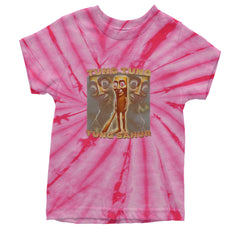 Tung Tung Tung Sahur Enforcer Youth T-shirt Tie-Dye Spider Pink