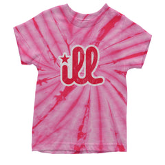 ILL Vintage It's A Philly Thing Youth T-shirt Tie-Dye Spider Pink