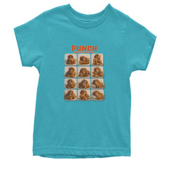 Punch Play Hard Love Harder Youth T-shirt Teal