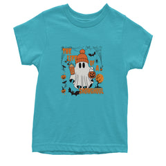 Life of a Showghoul Halloween Showgirl Vibes Youth T-shirt Teal