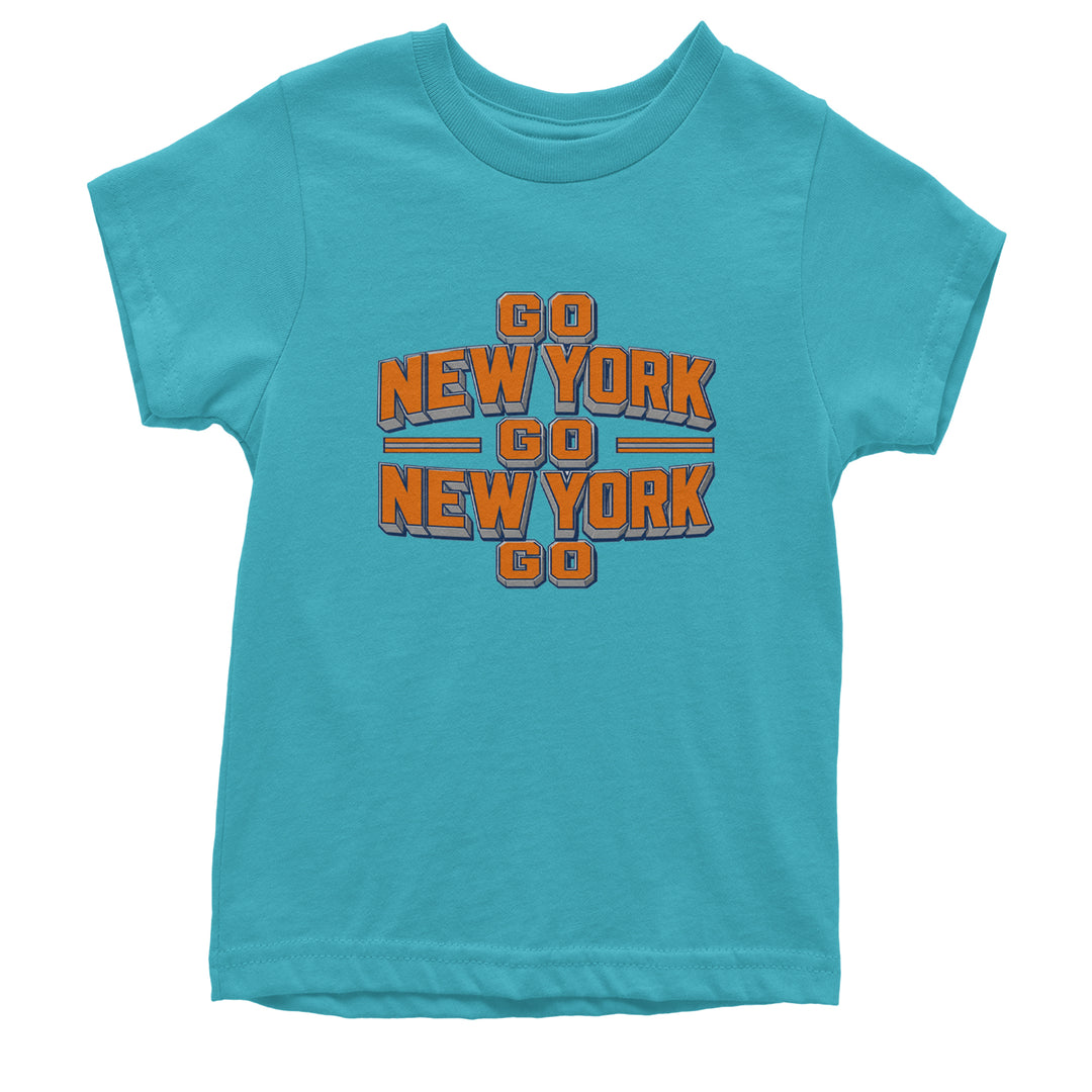 Go New York Go Basketball Youth T-shirt Teal