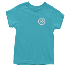 TLC To Love a Canine Dog Rescue White Youth T-shirt Teal