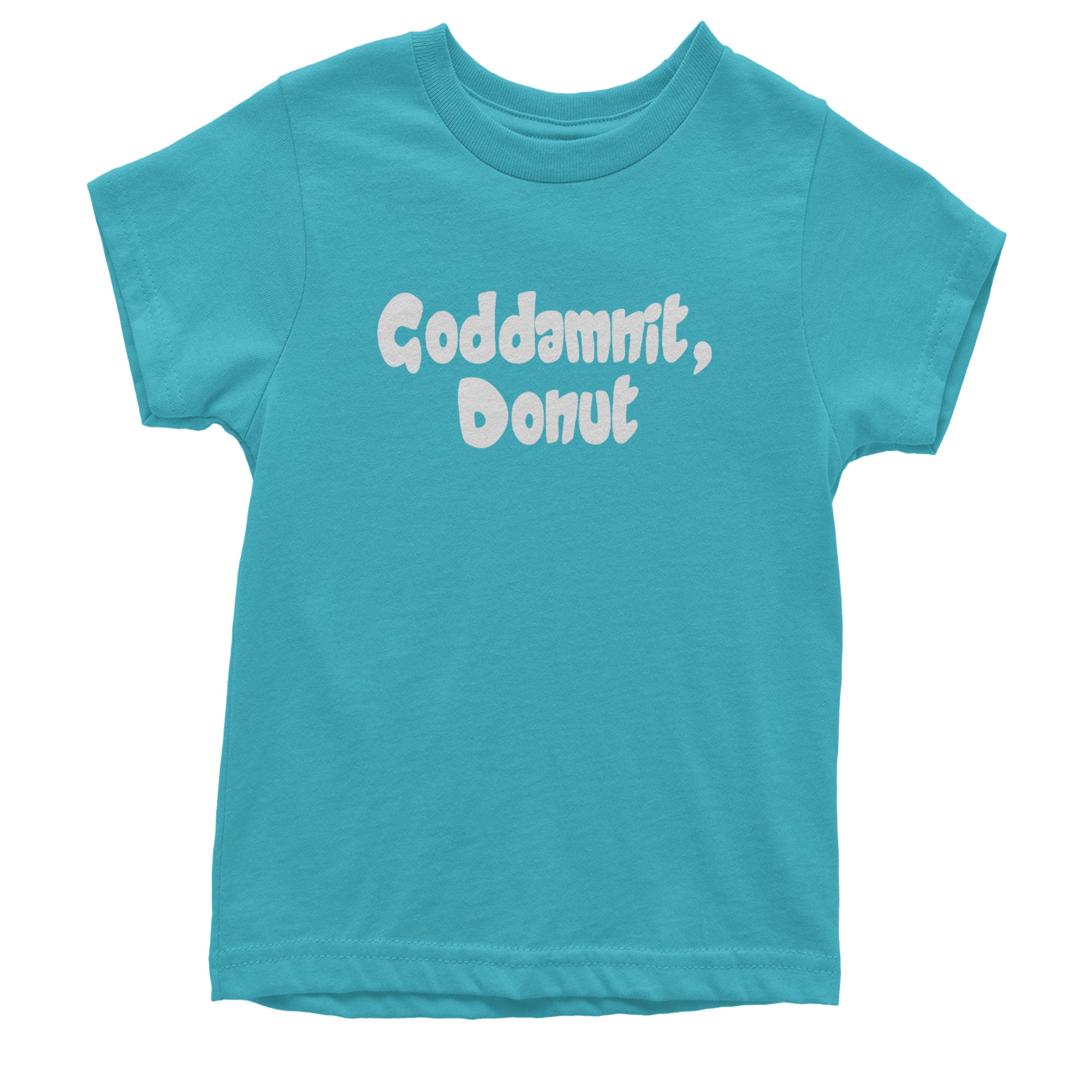 Godd-mnit, Donut Carl Youth T-shirt Teal