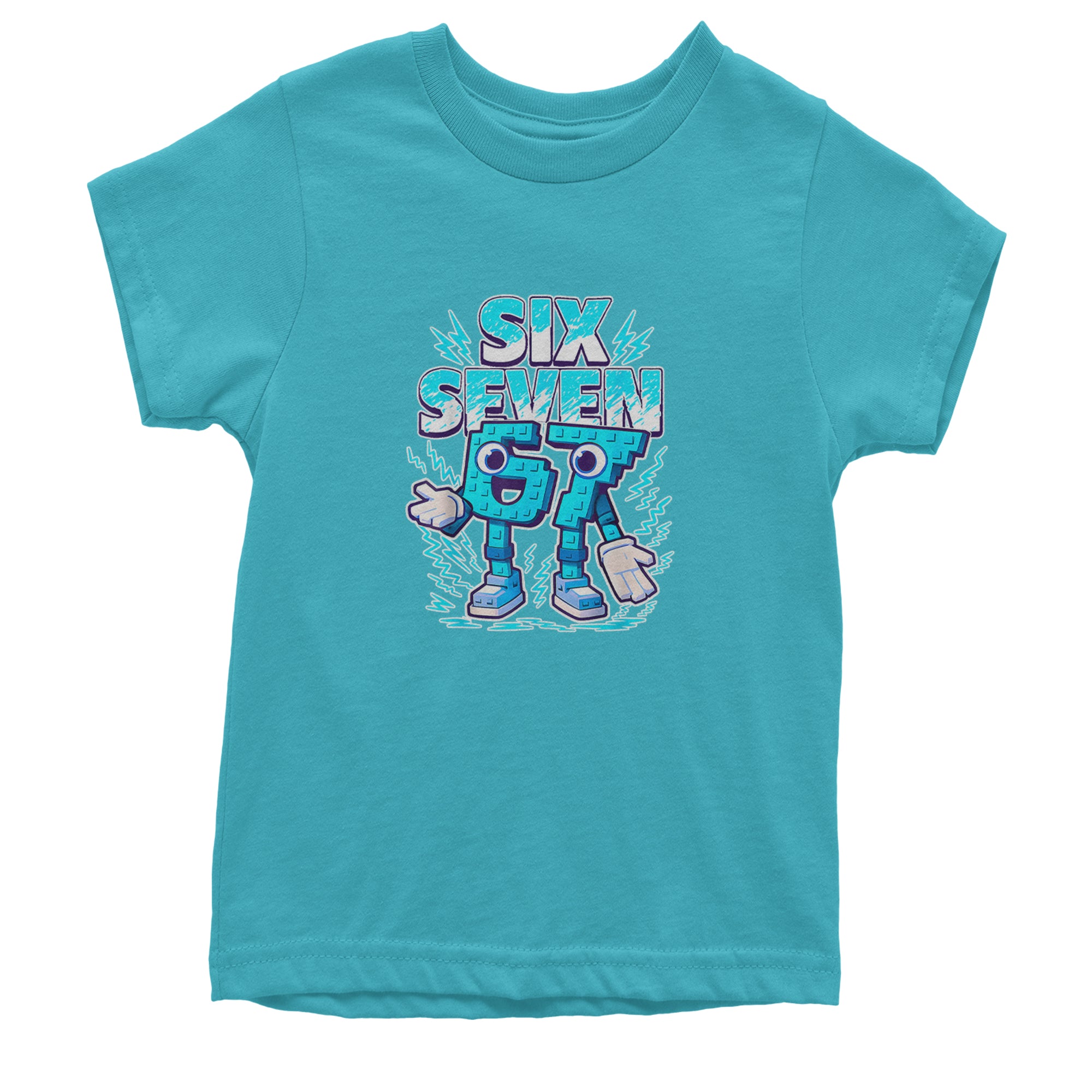 67 Brainrot Meme Slang Youth T-shirt Teal