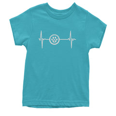 TLC Rescue Heartbeat Youth T-shirt Teal