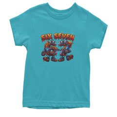 67 Lava Lightning Six Seven Meme Youth T-shirt Teal