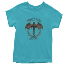 Fourth Wing Dragon Rider Vintage Basgiath War College Youth T-shirt Teal