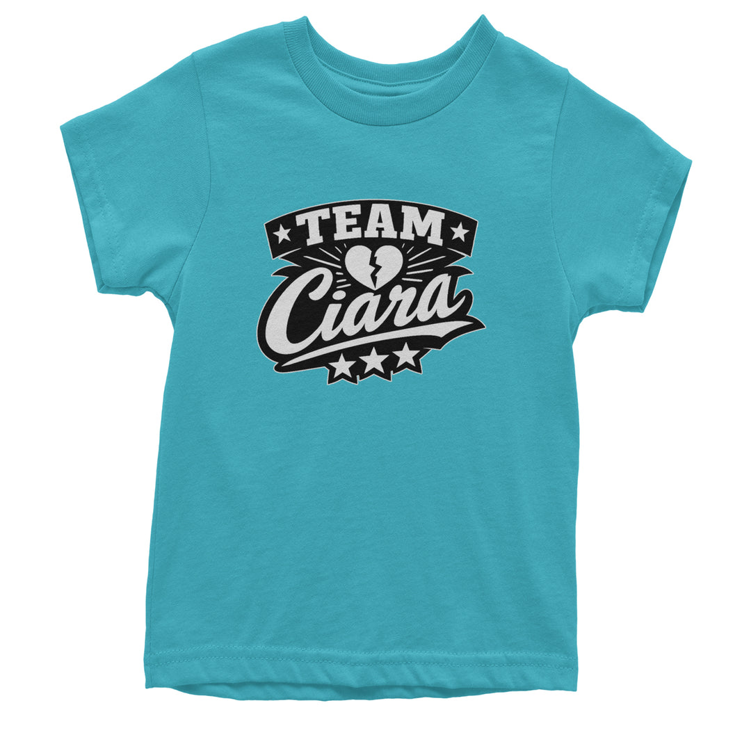 Team Ciara Scamanda Broken Heart Youth T-shirt Teal