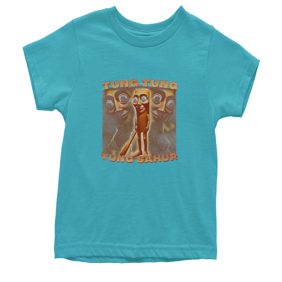 Tung Tung Tung Sahur Enforcer Youth T-shirt Teal