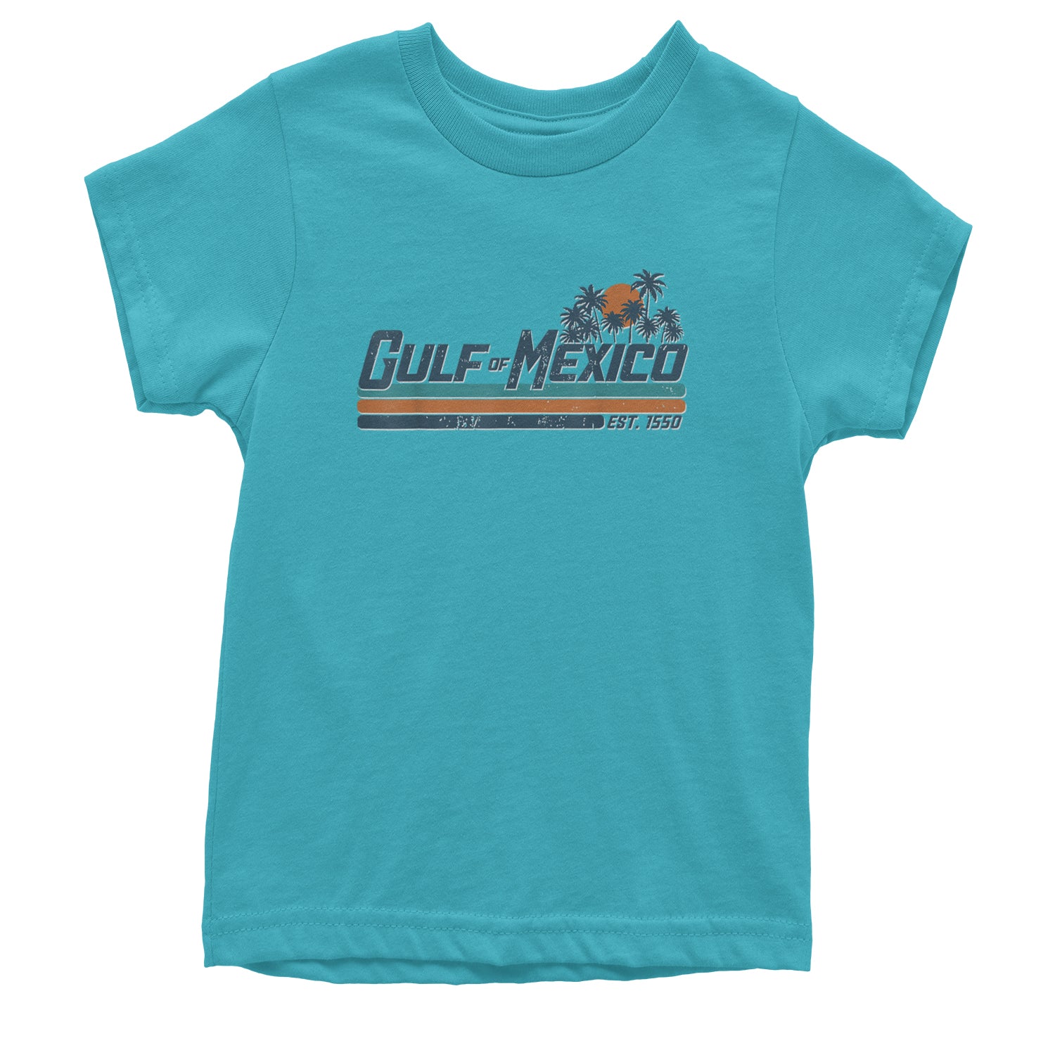 Gulf Of Mexico Established Year 1550 Youth T-shirt Teal