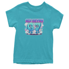 67 Six Seven Meme Kawaii Cloud Youth T-shirt Teal