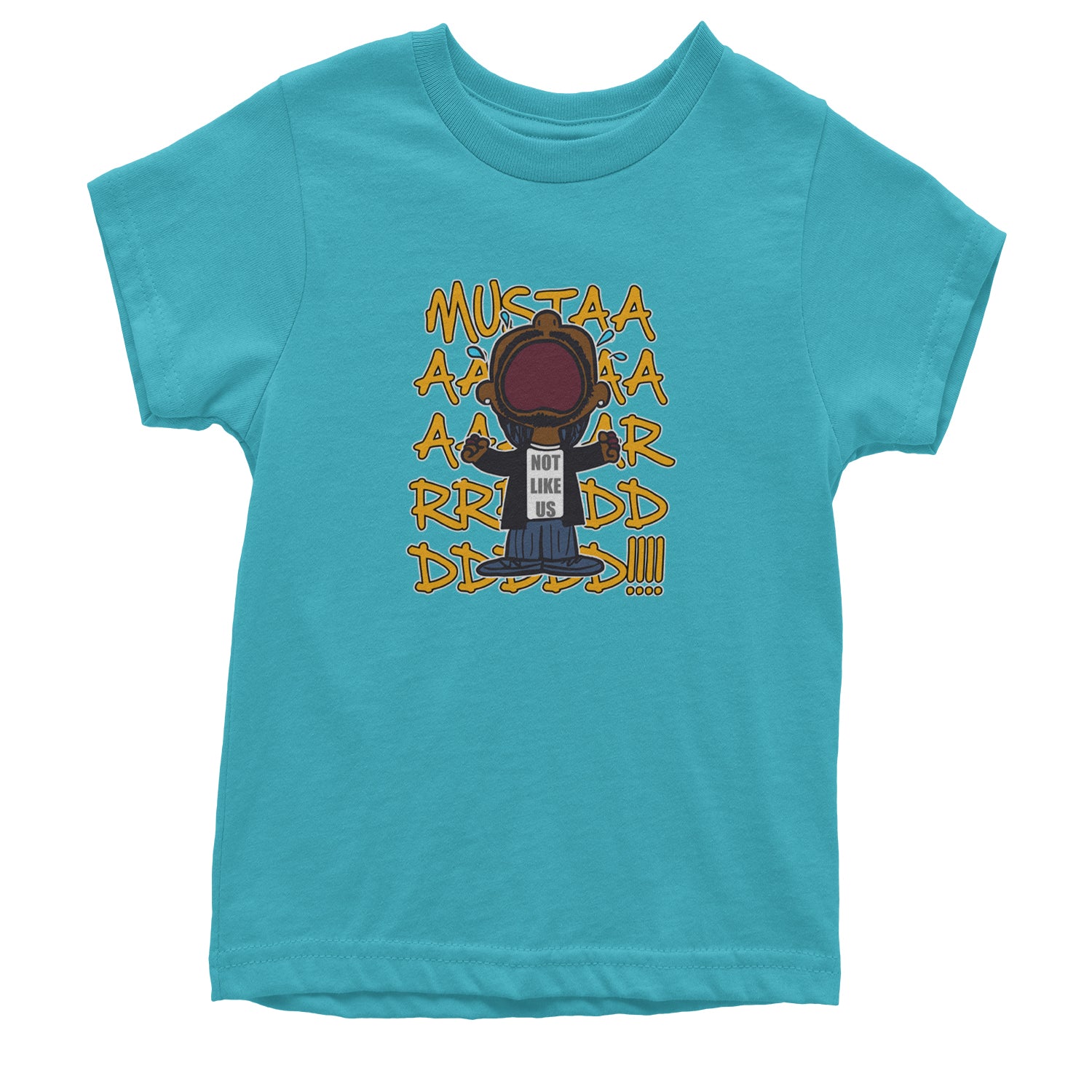 MUSTARD! Not Like Us Tv Off Youth T-shirt Teal