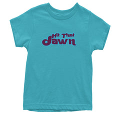 Hit That Jawn Philly Baseball graphic on Kids' Heavyweight Cotton T-Shirt in Teal