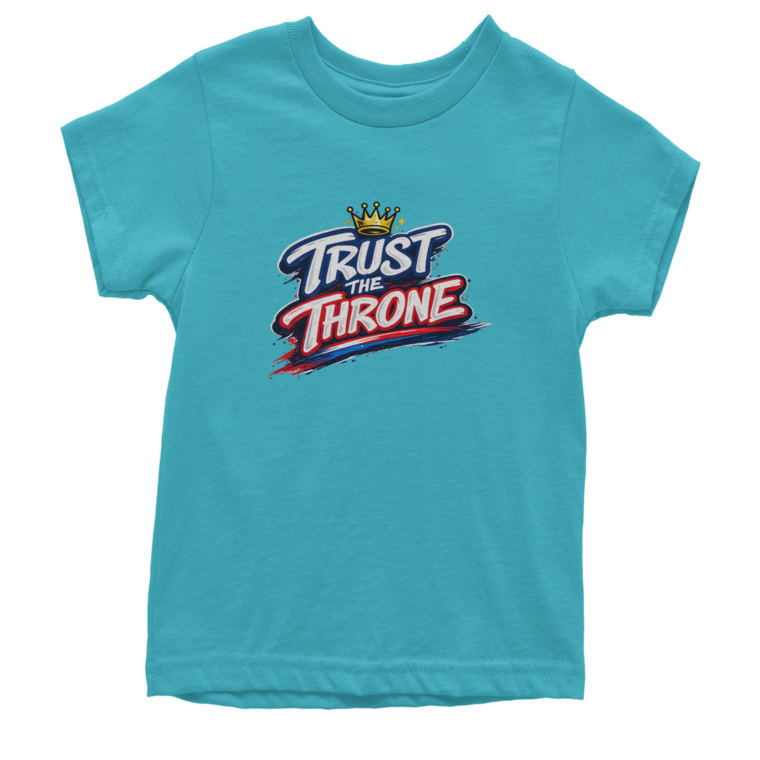 Trust The Throne Crown Philly Hoops Youth T-shirt Teal