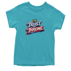 Trust The Throne Crown Philly Hoops Youth T-shirt Teal