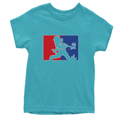 Batter Up Philly Baseball Phan Youth T-shirt Teal