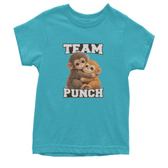 Team Punch Panchi-kun Monkey Youth T-shirt Teal