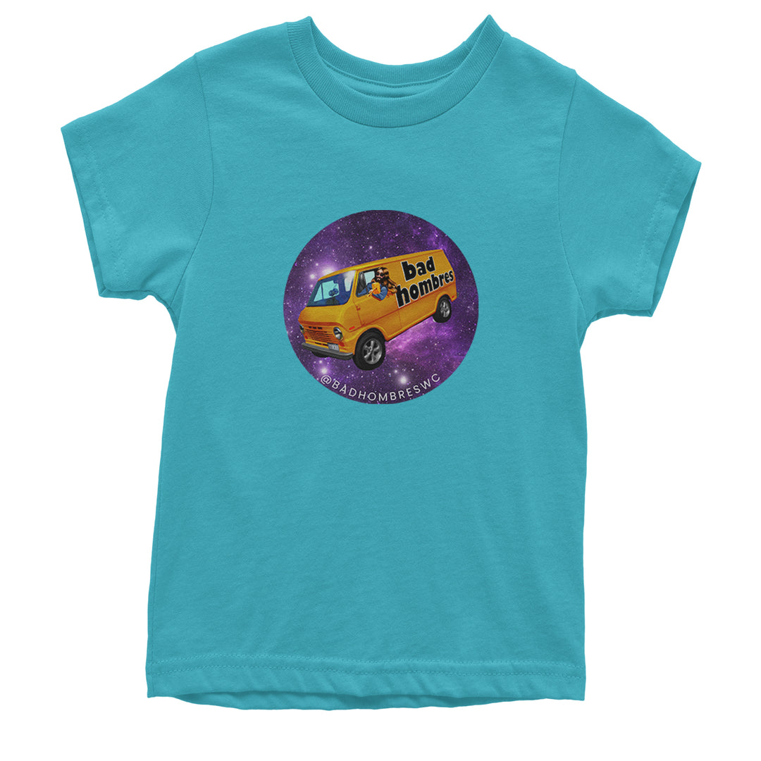 Bad Hombres Space West Chester Band Youth T-shirt Teal