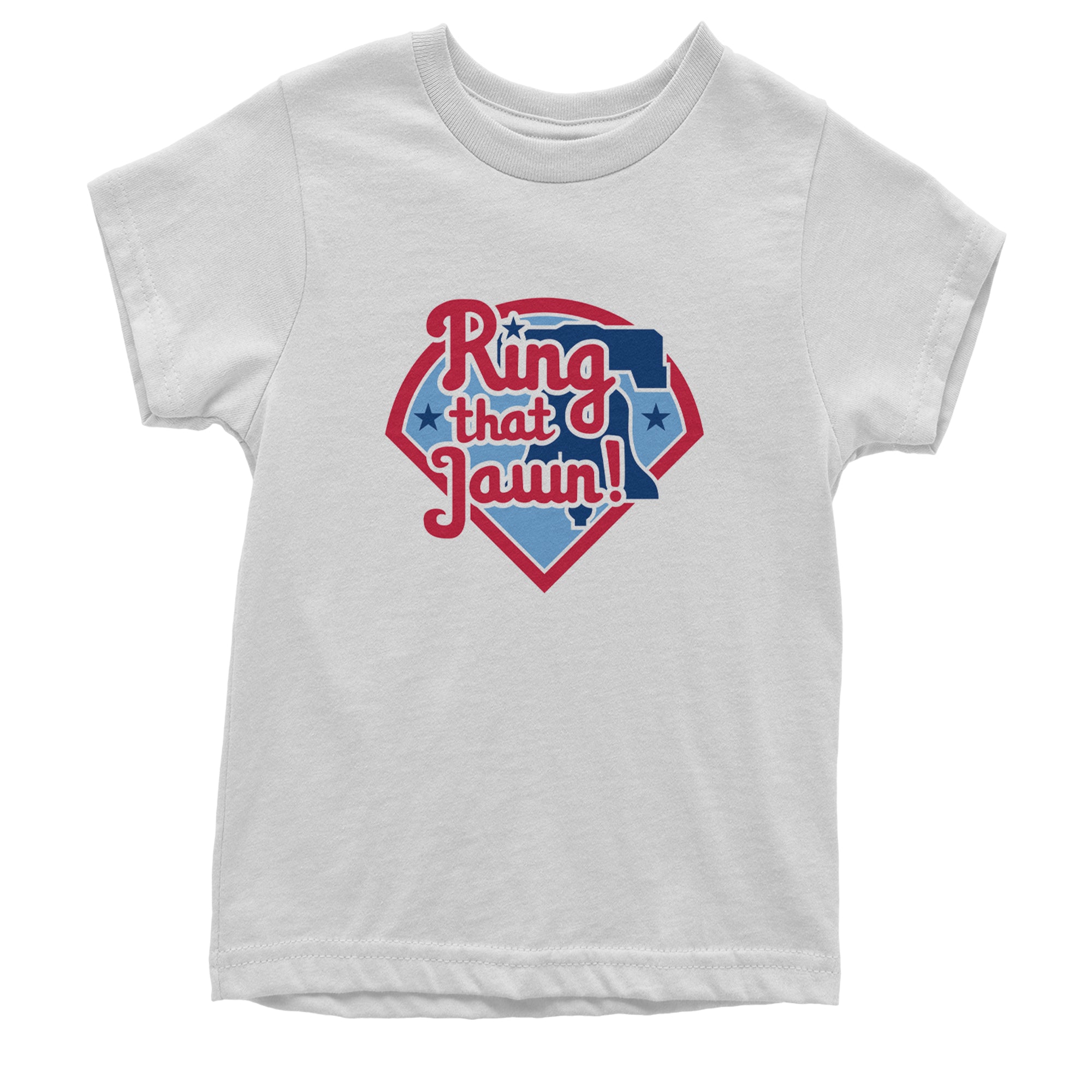 Ring That Jawn Philly Baseball Youth T-shirt White