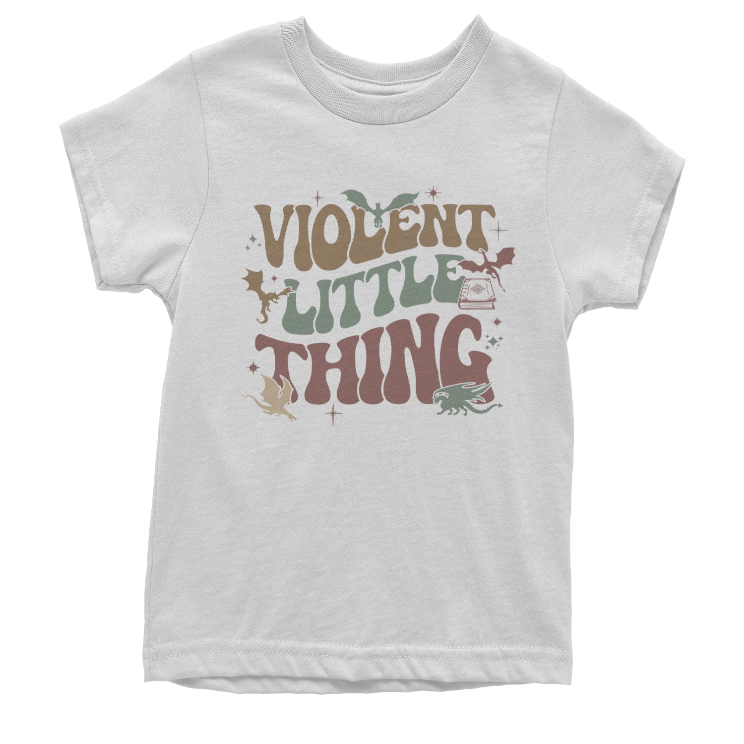 Violent Little Thing Dragon Youth T-shirt White