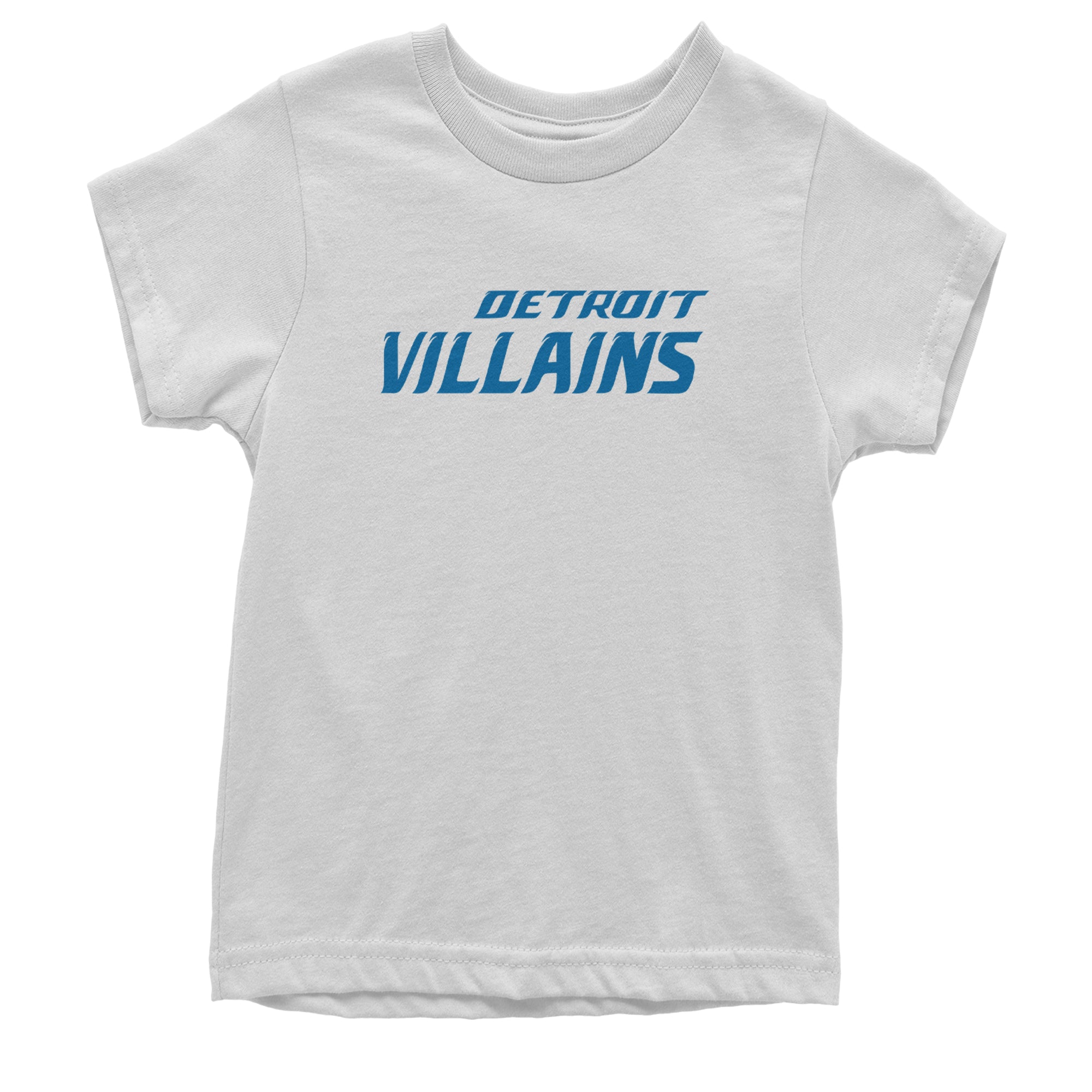 Detroit Villains Grit Football Youth T-shirt White