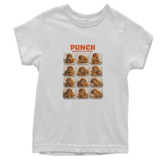 Punch Play Hard Love Harder Youth T-shirt White