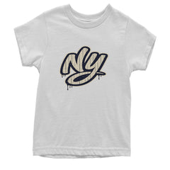 NYC New York City Grunge Street Youth T-shirt White