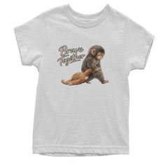 Punch Brave Together Stuffed Animal Youth T-shirt White
