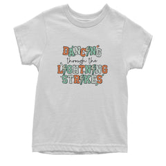 Dancing Through The Lightning Strikes Youth T-shirt White