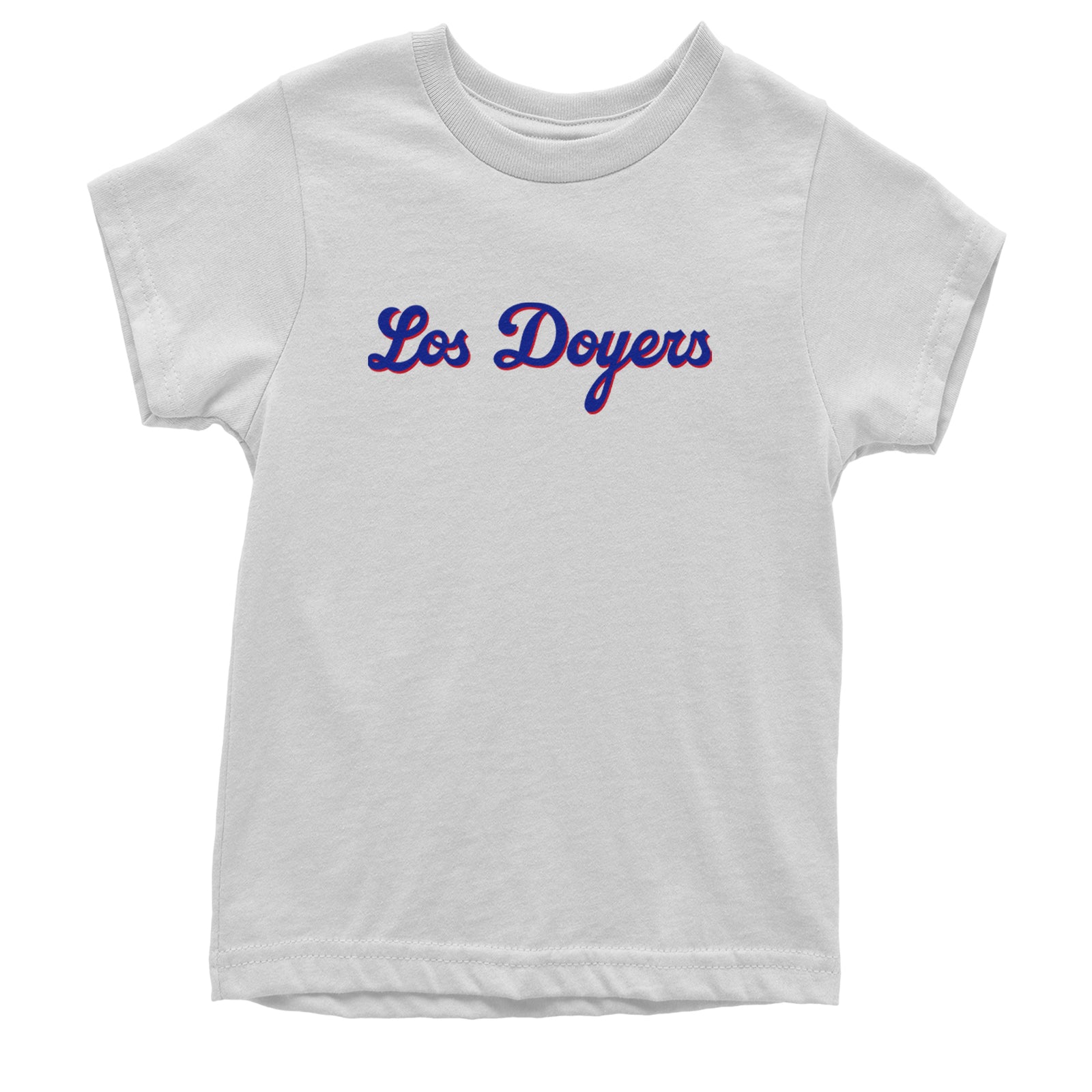 Los Doyers LA Baseball Youth T-shirt White