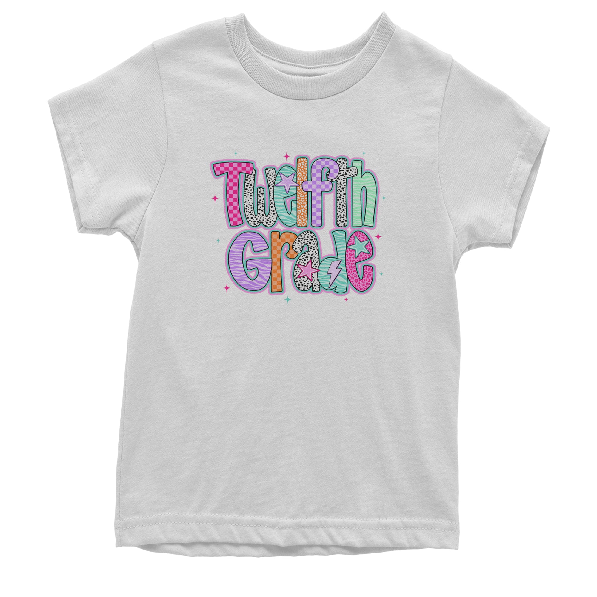 Senior Year Colorful Back to School Youth T-shirt White