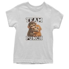 Team Punch Panchi-kun Monkey Youth T-shirt White
