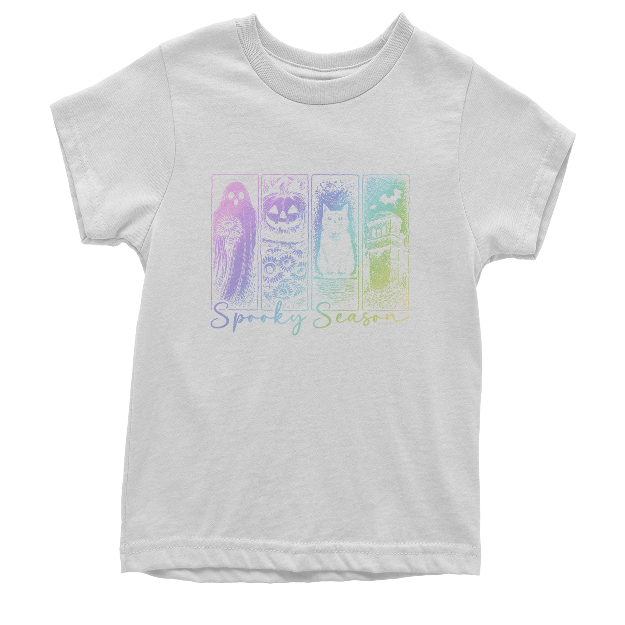 Spooky Season Cute Pastel Halloween Design Youth T-shirt White